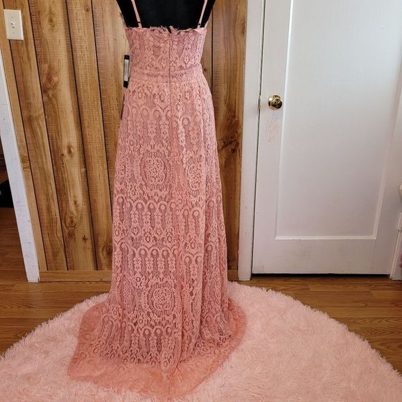 LULU'S Unending Love Blush Pink Lace Maxi Dress - Picture 6 of 13